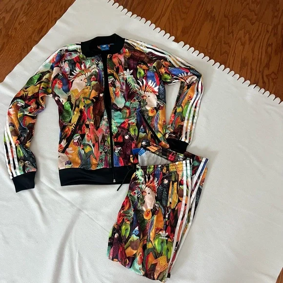 adidas Women's Multicolor Track Suit - Picture 1 of 12